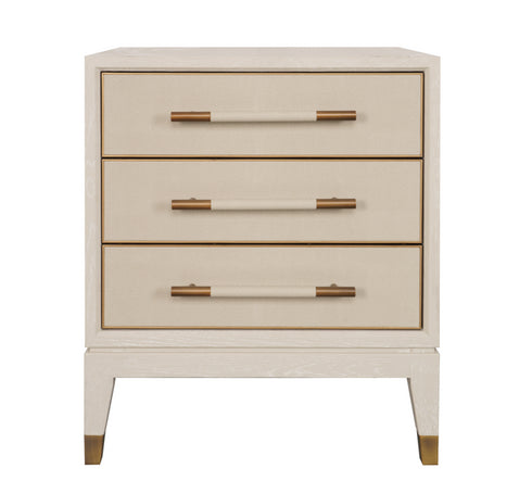 Roma 3 Drawer Bedside Table